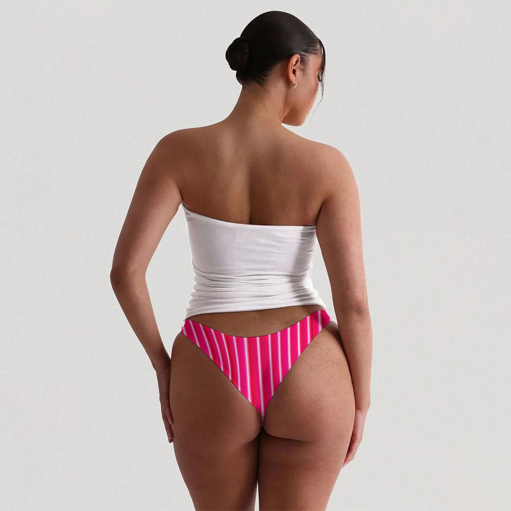 Hot pink  Women's Strapless Tube Top Set
